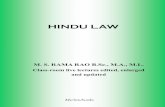 MSR LAW BOOKS - Class-room live lectures edited ...Hindu Law is one of the oldest systems of personal law. Its sources are : Veda Smriti Sadachara Sampada Priyamatmanaha. Evam Chalurvidam