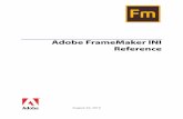 Adobe FrameMaker INI Reference for FrameMaker (2019 …...The name of the composite document template for DITA 1.1. The directory is set in the TemplateDir flag. The composite document