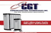 CGT Ultra-high Purity Nitrogen Generators · measure to prevent combustion. Liquid or bottled Nitrogen delivery and storage can be expensive, unreliable, and a safety concern. Nitrogen