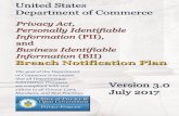 Department of Commerce PII, BII, and PA Breach Response and …osec.doc.gov/opog/privacy/doc_pii_bii_and_pa_breach... · 2017-06-30 · Department of Commerce PII, BII, and PA Breach