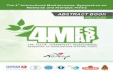 The Fourth International Mediterranean Symposium on€¦ · The Fourth International Mediterranean Symposium on Medicinal and Aromatic Plants MESMAP - 4 ABSTRACT BOOK April 18th –