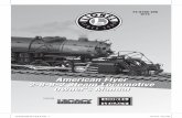 American Flyer 2-8-8-2 Steam Locomotive Owner’s Manual · 2012-09-18 · 2 Congratulations! Congratulations on your purchase of this American Flyer LEGACY steam locomotive!On the