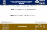 Title: Benchmarking de Mantenimiento E INNOVACION...• a) Realizar un benchmarking del mantenimiento industrial en las empresas industriales del sur de Tamaulipas. • b) Establecer