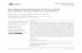 Strengthening Integrity & Preventing Corruption in the ... · F. O. Okiri et al. DOI: 10.4236/blr.2019.101008 132 Beijing Law Review Buy: And Other Forms of Judicial Pollution.1 In