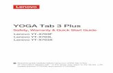 YOGA Tab 3 Plus - images-na.ssl-images-amazon.comYOGA Tab 3 Plus overview Preparing your tablet Starting to use your tablet Read this guide carefully before using your YOGA Tab 3 Plus.