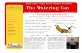 Queen Anne’s County Master Gardener Newsletter The Watering … · 2013-03-27 · Queen Anne’s County Master Gardener Newsletter The Watering Can INSIDE THIS ISSUE: MG of the