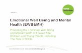 Emotional Well Being and Mental Health (EWB&MH) · 2016-11-28 · A screening tool to assist in ensuring that the Emotional Well Being and Mental Health Needs of looked after children