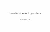 Introduction to Algorithms - Fudan Universitydatamining-iip.fudan.edu.cn/ppts/algo/ 2 Last Time • Introduction to Computational Geometry • Computational Model • Closest Pair