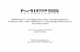 MIPS32™ Architecture For Programmers Volume III: The ... · Document Number: MD00090 Revision 0.95 March 12, 2001 MIPS Technologies, Inc. 1225 Charleston Road Mountain View, CA