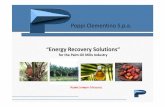 Poppi Clementino S.p.a. Recovery...• Poppi Clementino S.p.A. is an italian company that operates in the fields of purification and energy recovery since 1976. • Company Mission: