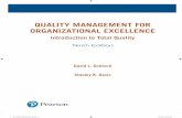 QUALITY MANAGEMENT FOR ORGANIZATIONAL EXCELLENCE · 2019-12-21 · QUALITY MANAGEMENT FOR ORGANIZATIONAL EXCELLENCE Introduction to Total Quality Ninth Edition David L. Goetsch Stanley