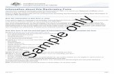 Information about this Bankruptcy Form - AFSA...SoA 1219 page i Information about this Bankruptcy Form Use this form to apply for bankruptcy under the Bankruptcy Act 1966, or to submit