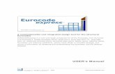 EUROCODEexpress User's Manual - Eiseko€¦ · EUROCODEexpress is a work and study companion for all the Eurocodes, from Eurocode 0 to Eurocode 8. Design principles (EC0), loads (EC1),