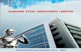 KANISHK STEEL INDUSTRIES LIMITED · Kanishk Steel Industries Limited ANNUAL REPORT 2013-14 2 DIRECTORS’ REPORT Dear Shareholders, Your Directors have pleasure in presenting the
