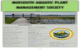 MIDSOUTH AQUATIC PLANT MANAGEMENT SOCIETY · the Aquatic Plant Management Society to be held July 17-20, 2016, at the Amway Grand Plaza Hotel in Grand Rapids, MI. Both oral and poster