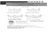 Coyote Stainless Steel Gas Grill · Coyote Stainless Steel Gas Grill Use & Care Manual For Liquid Propane and Natural Gas Models Coyote 34" (CC3LP/CC3NG) Coyote 36" (CCX4LP/CCX4NG)