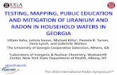 TESTING, MAPPING, PUBLIC EDUCATION AND MITIGATION …aarst-nrpp.com/wp/wp-content/uploads/2016/09/Tues...The 2016 International Radon Symposium™ OUTLINE •Radon in Household Water