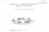ATOLL RESEARCH BULLETIN - WordPress.com · 2015-10-06 · ACKNOWLEDGEMENT The Atoll Research Bulletin is issued by the Smithsonian Institution, as a part of its activity in tropical