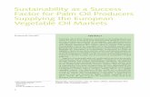 Sustainability as a Success Factor for Palm Oil Producers ...€¦ · 11 SUSTAINABILITY AS A SUCCESS FACTOR FOR PALM OIL PRODUCERS SUPPLYING THE EUROPEAN VEGETABLE OIL MARKETS supplied