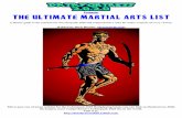 Presents: THE ULTIMATE MARTIAL ARTS LIST 2020... · A Master guide to the martial arts of Cyberpunk 2020 and comprehensive rules for melee weapons of every variety. Written by Deric