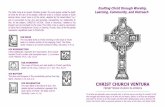 INCARNATION CHRIST CHURCH VENTURA€¦ · The Celtic Cross is an ancient Christian symbol. The cross proper recalls the death of Christ for the sins of his people, while the circle