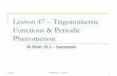 T.3.4 – Trigonometric Functions - Mr Santowski's Math Pagemrsantowski.tripod.com/2010MathSLY1/Notes/SL1L47TrigFcns... · 2011-03-07 · IB Math SL1 - Santowski 6 (A) Fast Five The