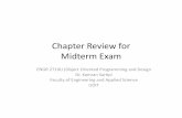 Chapter(Review(for(( Midterm(Exam( - East Carolina University · Chapter(Review(for((Midterm(Exam(ENGR2710U((ObjectOriented(Programming(and(Design(((Dr.(Kamran(SarHpi(Faculty(of(Engineering(and(Applied(Science