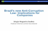 Brazil’s new Anti-Corruption Law: Implications for …...Factors influencing the establishment of sanctions Increased by: Seriousness of the offense Advantage obtained or intended