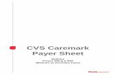 CVS CAREMARK PAYER SHEET · payer sheet illustrate the updated processing rules. ... 482-GE Percentage Sales Tax Amount Submitted RW Required when provider is claiming sales tax ...