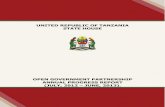 UNITED REPUBLIC OF TANZANIA STATE HOUSEopengov.go.tz/.../OGP_Annual_Report_2012_-_2013_sw.pdfin Kiswahili version has been published on website (See: ). 20 out of 35 Agencies have