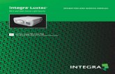 Integra LuxtecOPERATION AND SERVICE MANUAL Integra Luxtec MLX 300 Watt. For use with ACMI, Wolf, Storz and Olympus Fiber Cables. EN. Integra ® Luxtec ® MLX 300 Watt Xenon Light Source
