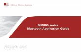 SIM800 series Bluetooth Application Guide Notes...3 SIM800 series BT profile support Supported BT profiles (B02_BT FW) 1. Serial Port Profile (SPP) 2. Hands-Free Profile (HFP) 3. Advanced