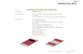 SPECIFICATION - Taoglas · connected to that module. Those peak gain limits are based on free-space conditions. In practice, the peak gain of an antenna tested in free-space can degrade