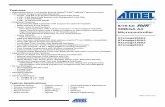 AVR XMEGA A3 Device Datasheet...4 8068T–AVR–12/10 XMEGA A3 3. Overview The Atmel® AVR® XMEGA A3 is a family of low power, high performance and peripheral rich CMOS 8/16-bit microcontrollers