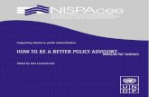 Supporting reforms in public administration · 2004-09-23 · NISPAcee is an international association focused on public administration and its mission is to foster the development