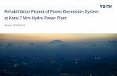 Rehabilitation Project of Power Generation System at Karai ...gec.jp/jcm/seminar/2019indonesia/3-1_VF.pdf · JCM Seminar | 2019-10-21 Voith Hydro, High Velocity Oxygen Fuel (HVOF)