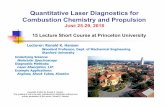15 Lecture Short Course at Princeton University€¦ · Tunable Diode Laser Applications in IC Engines Coal-Fired Combustion 11. Shock Tube Techniques What is a Shock Tube? Recent