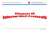 Telecommunication Services Engineering Labglitho/F09_Chapter9_Elec6861.pdf · Telecommunication Services Engineering Lab Internet Mail Protocols • 1 - Internet Mail Architecture