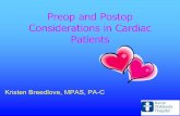 Preop and Postop Considerations in Cardiac Patients · 2019-09-27 · and starting INR PRE OP (Assuming INR is currently in therapeutic range ... Day 5 – NO warfarin Day 4 – NO