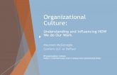 Organizational Culture (it is more important than you think) · Organizational culture guides us in how we do our work. But culture doesn’t just magically appear on its own. Do
