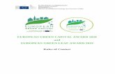 EUROPEAN GREEN CAPITAL AWARD 2020 and EUROPEAN GREEN LEAF AWARD 2019 Rules of Contestec.europa.eu/environment/europeangreencapital/wp-content/... · 2018-04-09 · European Green
