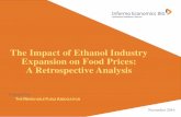 The Impact of Ethanol Industry Expansion on Food Prices: A Retrospective Analysis · The Impact of Ethanol Industry Expansion on Food Prices: A Retrospective Analysis 3 Informa Economics
