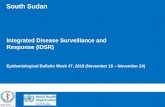 Integrated Disease Surveillance and Response (IDSR)...Top cause of morbidity: –Malaria is the top cause of morbidity in all the locations ; Pibor, Twic East, Maban, Uror, Duk, Ayod,