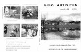 'S.C.V. ACTIVITES · practice of speleology and 96 initiation-cards were sold; and 64 were sold in october (p. 4-6). More outdoor activities of speleology in different regions Franche-Comtfi,