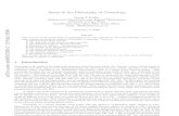 Issues in the Philosophy of Cosmology - arXiv 2008-02-05آ  Issues in the Philosophy of Cosmology George