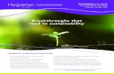 Breakthroughs that lead to sustainability · Eastman Chemical Germany Management GmbH & Co. KG EDANA Edgewell Personal Care EG – Gilero Elsner Engineering Works, Inc. Emerging Technologies,