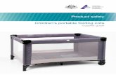 Children’s portable folding cots - Product Safety …...Children’s portable folding cots: Mandatory standards guide 5 Depth of folding cot lower position • When no mattress is