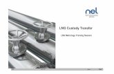 LNG Custody Transfer · • The “GIIGNL –LNG Custody Transfer Handbook” which is currently used as a guidance document (currently5th Edition 2017) • A new standard on “Dynamic