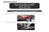 Sport Sway Bar Kit 22833 06-09 VW MKV & MKVI Jetta, GTI ...files.hotchkis.net/instructions/22833.pdf · prepaid toour facility. All shipments MUST be (i) prepaid, (ii) include the