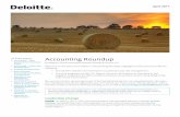 Accounting Roundup - Deloitte US | Audit, …...Accounting Roundup by Magnus Orrell and Joseph Renouf, Deloitte & Touche LLP Welcome to the April 2017 edition of Accounting Roundup.Highlights